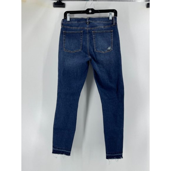 Pac Sun Women's Mid Rise Ankle Jeggings Distressed Skinny Jeans Denim Size 27 W - Picture 4 of 12